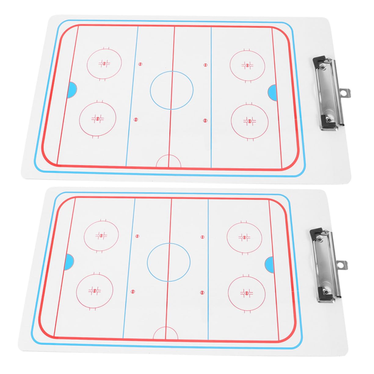 Milisten 2pcs Ice Hockey Board Pucks Hockey Board Planning Coaching Training Board Training Competition Board for Game Useful Board Sports Must Have Match Board White