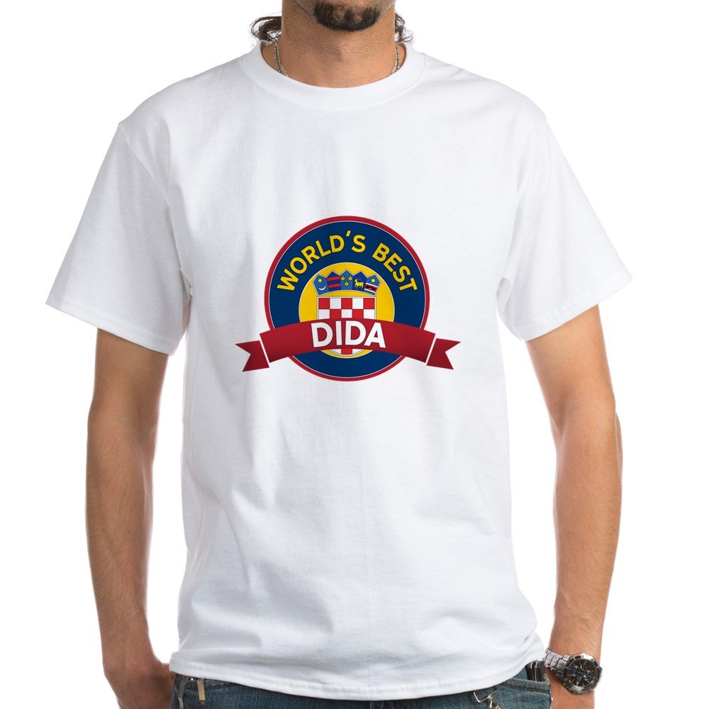 CafePressWorld's Best Dida T Shirt Men's 100% Cotton, Classic Graphic White T-Shirt