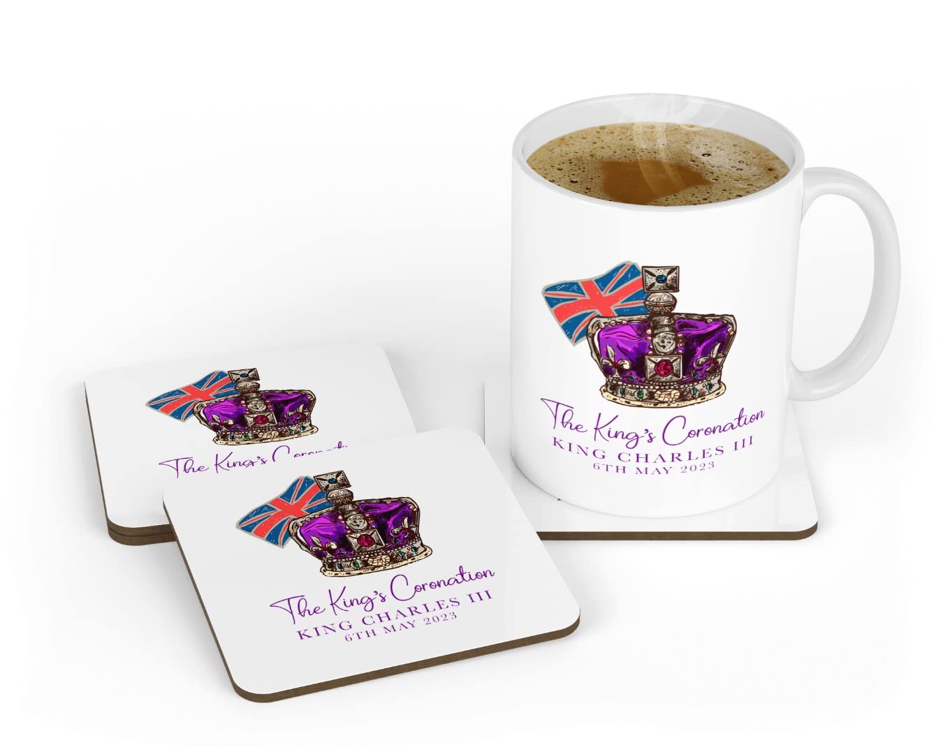 Handmade by Stukk King COASTER004 Coffe Cup, Tea, Mug Coaster, Ceramic