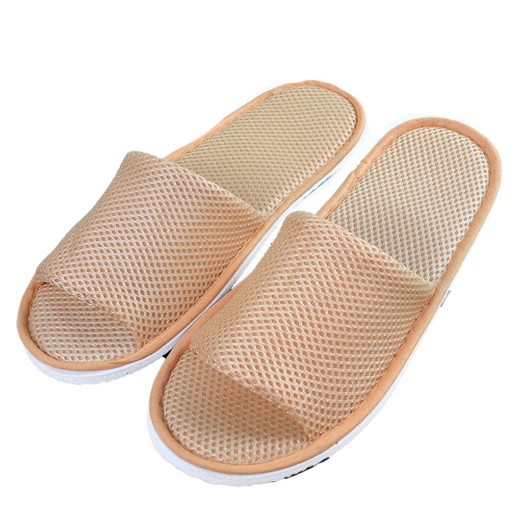 Zapatillas De SPA con Punta Abierta A Granel, 10 Pares De Zapatillas Desechables para Invitados con Punta Abierta para El Hogar, El Hotel, Los Viajes Y Los Invitados A La Fiesta