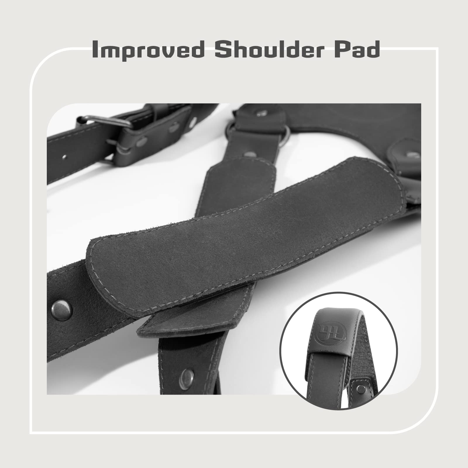 Camera Harness,Dual Shoulder Leather Camera Strap for Photographer,Camera Shoulder Strap for 2 Cameras Carrying for Men&Women, Multi Camera Gear for DSLR/SLR Strap