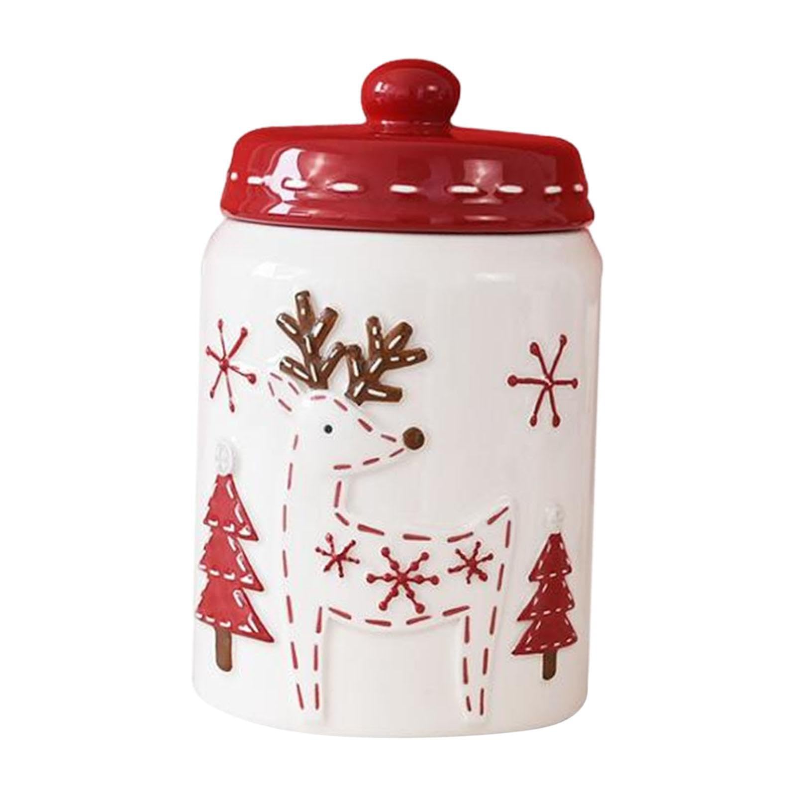 Yixannx Men's With Lid Snack Canister Organizing Kitchen While Offering Stylish Storage For Treats And Candies And Chocolates To Add To Festive Atmosphere Snack