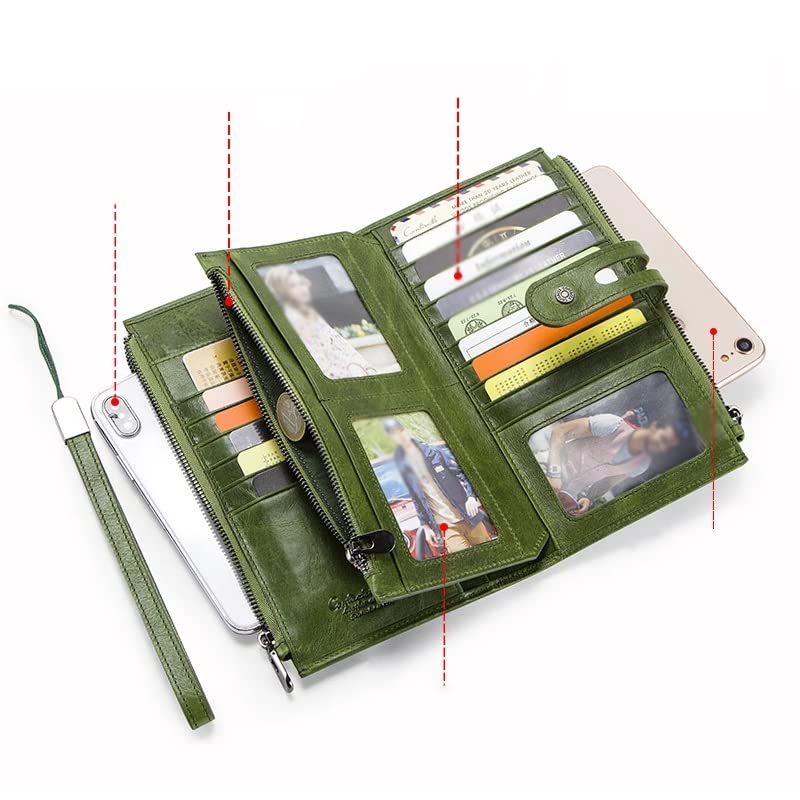 Wallets Zipper Strap Coin Purse Female Long Wallet For Women Hasp Design Card Holder Phone Bag (D,20 * 12 * 3cm)4