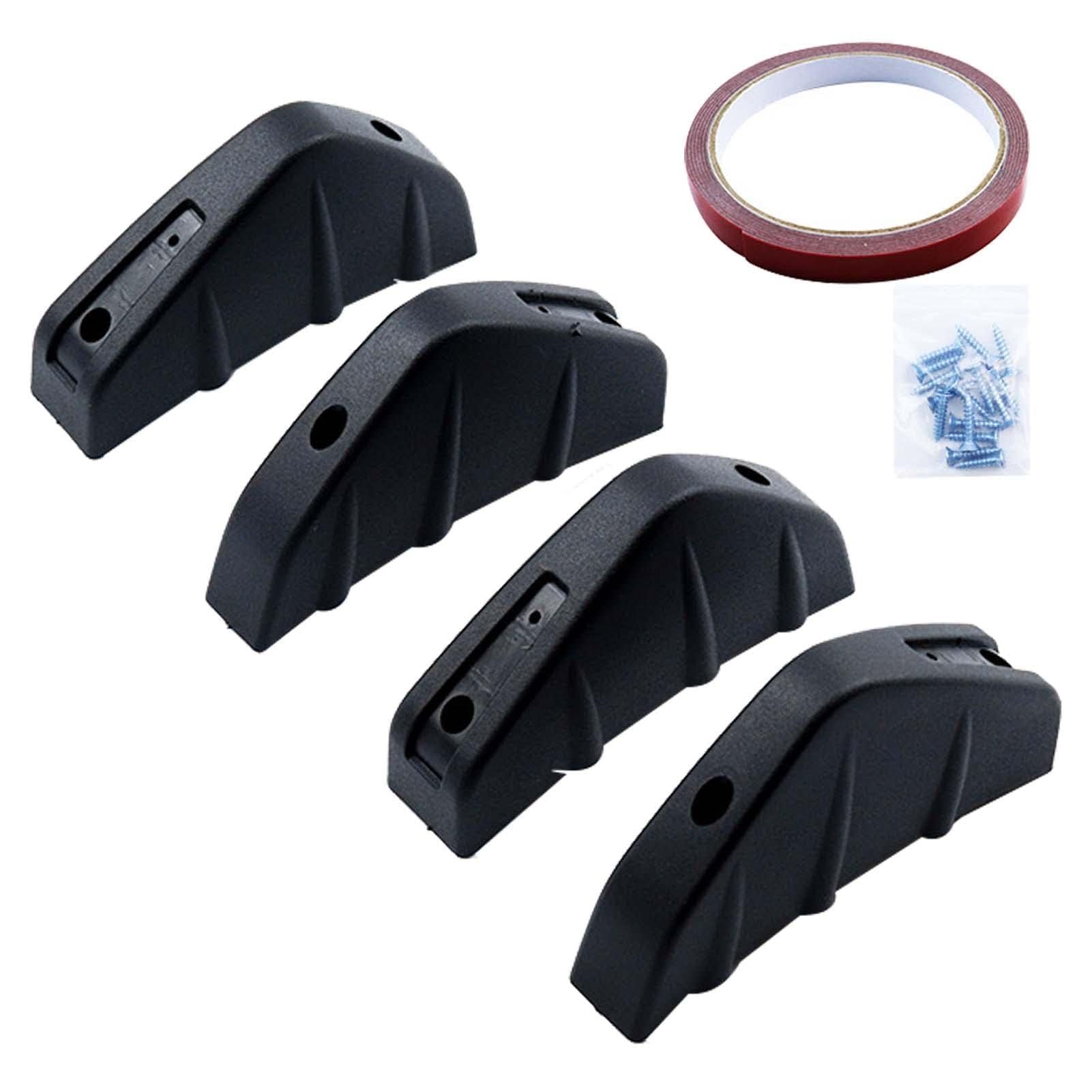 MYRFCSA 4PCS Car Shark Fin Wing Spoiler, for Seat Arona 2017-2025 Triangular Rear Lip Splitter Anti-Crash Protector Auto Decoration Spoiler