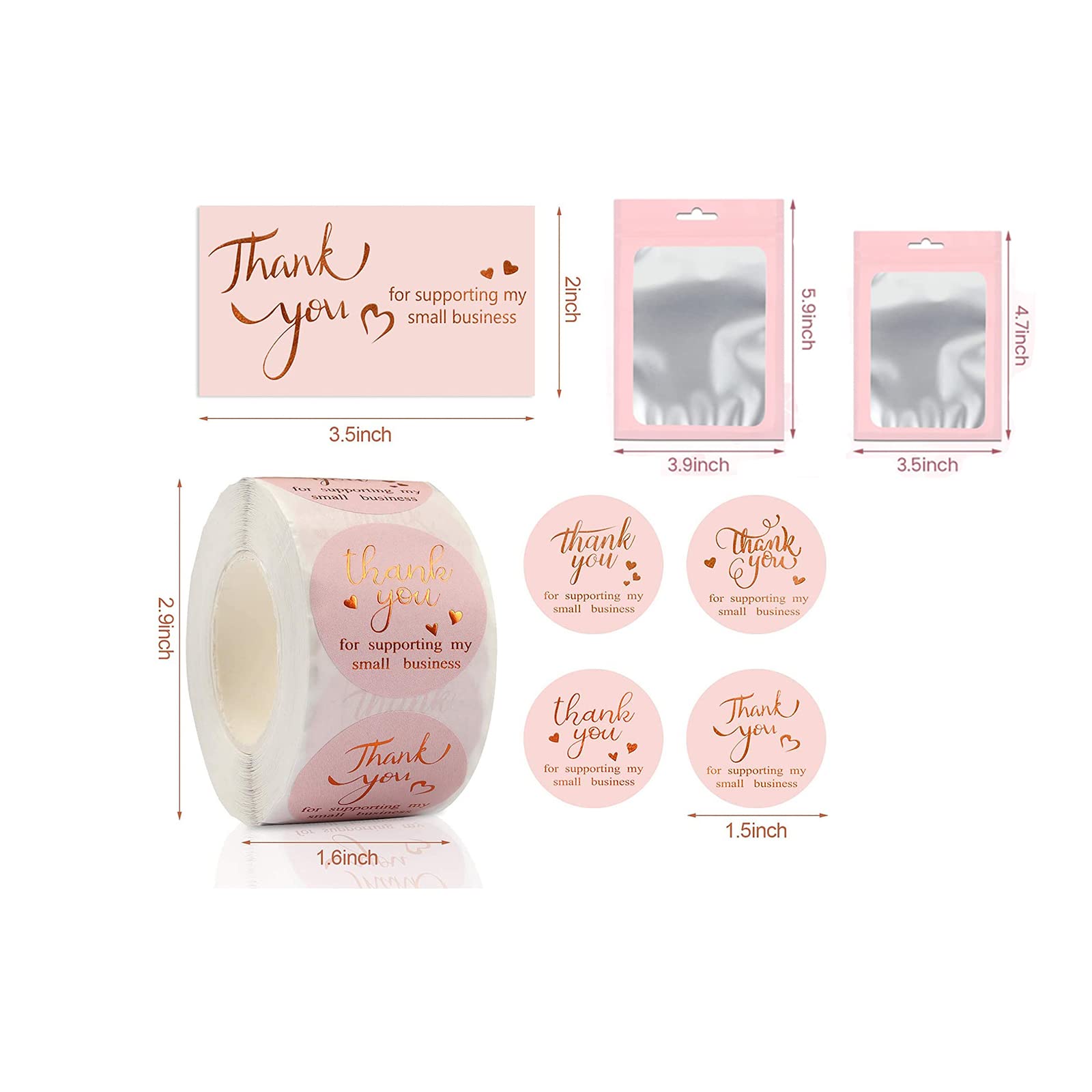 Vokowin 620pcs Thank You Business Card - Image 2