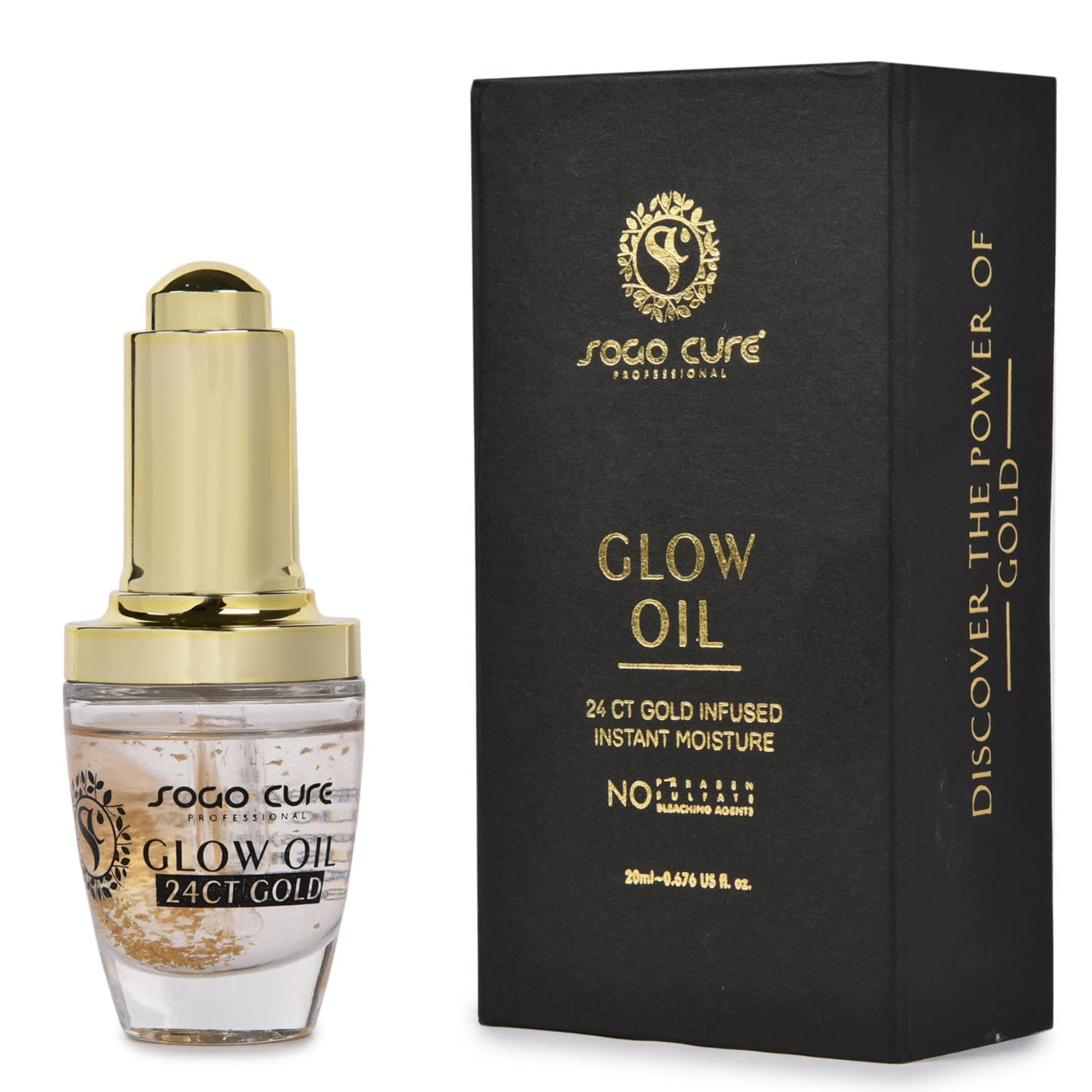 Sogo Cure 24k Pure Gold Foil Essence Serum Face Lift Anti-Aging Anti-redness Whitening Moisturizing Oil Control Face Cream 20ml