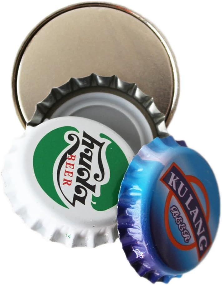 Hems Round Magnetic Bottle Cap Catcher for Wall Mount Bottle Opener