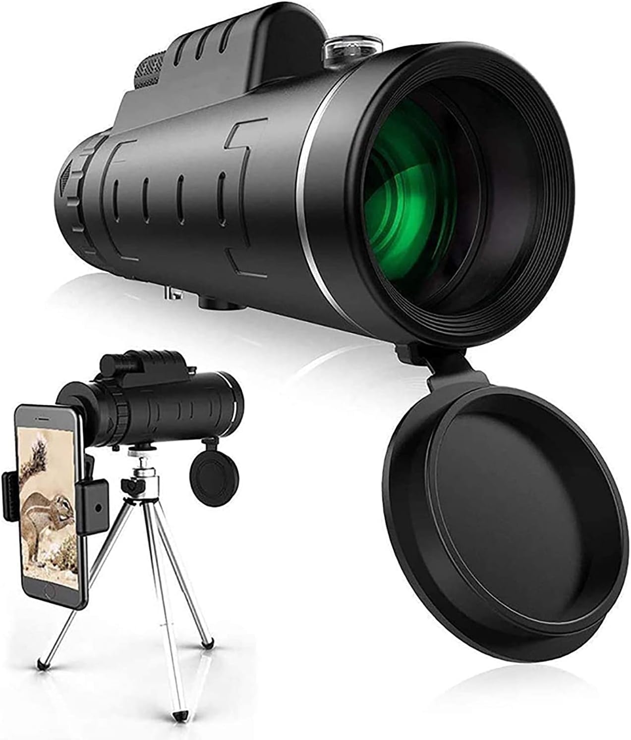 Drumstone (𝗦𝗽𝗲𝗰𝗶𝗮𝗹 𝟭𝟬 𝗬𝗲𝗮𝗿𝘀 𝗪𝗮𝗿𝗿𝗮𝗻𝘁𝘆) 40X60 Monocular Telescope with Phone Mount – Wide-Angle, Ultra Clear Zoom Optics, Pocket-Sized Scope for Outdoor Viewing-image-31