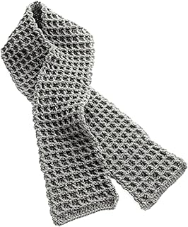 كوفيه حريمى ( خيوط ناعمة من الكروشيه )، للبنات، رمادي