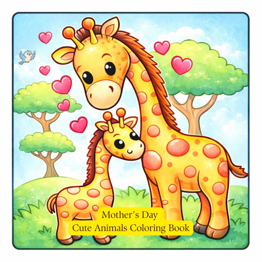 Mother's Day Cozy Animal Coloring Book: Adorable Cozy Animal Scenes for Relaxation, Mindfulness, and a Thoughtful Mother’s Day Gift
