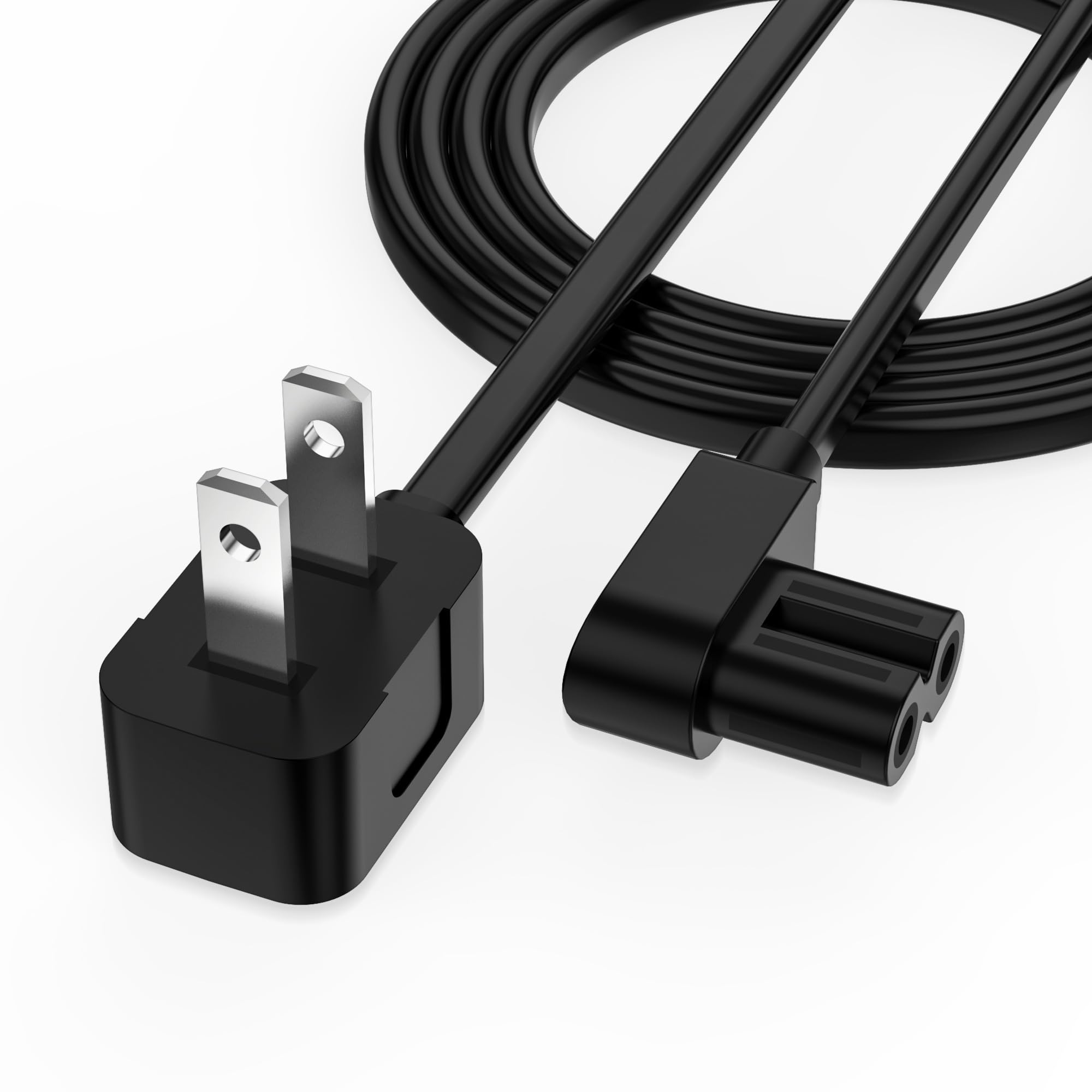 AGVEE 5ft 90 Degree Power Cord for Sony PS5 PS3 Slim Xbox Series S X Xbox One S