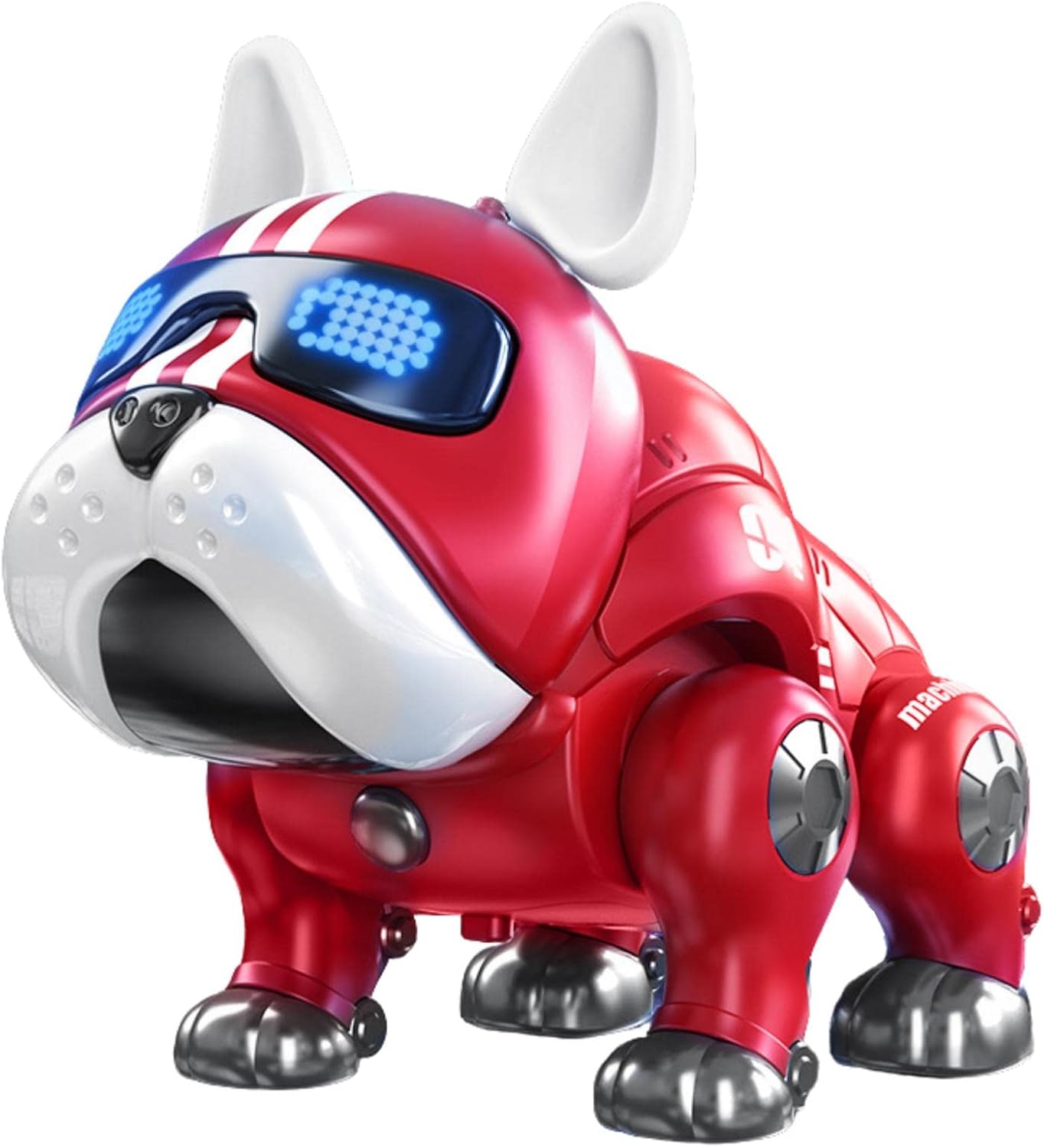 電子犬用おもちゃ ロボットスタントパピー内蔵ledライトと音楽 サウンドとledの目を持つスタントトイドッグ ボディフリーの可動式電子ペット おもちゃキッズギフト用ロボット犬 Binxin 新商品