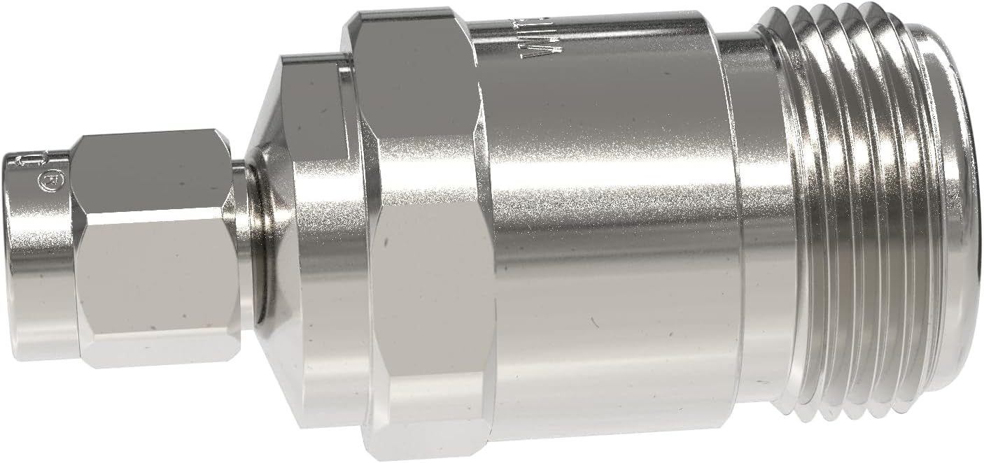 WITC Microwave RF Coax Adapter N Female to 2.92 mm Male Dc to 18 GHz High Frequency Coaxial Adapter 50 Ohm Precision Stainless Steel VSWR 1.20 for RF Equipment Coax Cable Wireless LAN Radio Devices