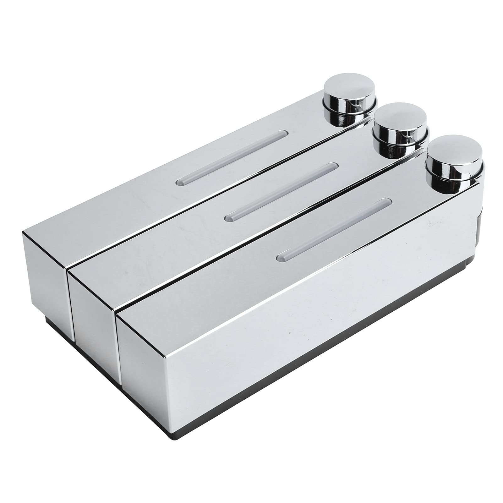 Tissting Dispenser di Shampoo per Doccia da 420ml, Dispenser di Sapone Liquido per Lavaggio in ABS, Contenitore per Gel Manuale a Parete per Casa, Bagno, Cucina, Hotel, Ristoranti.