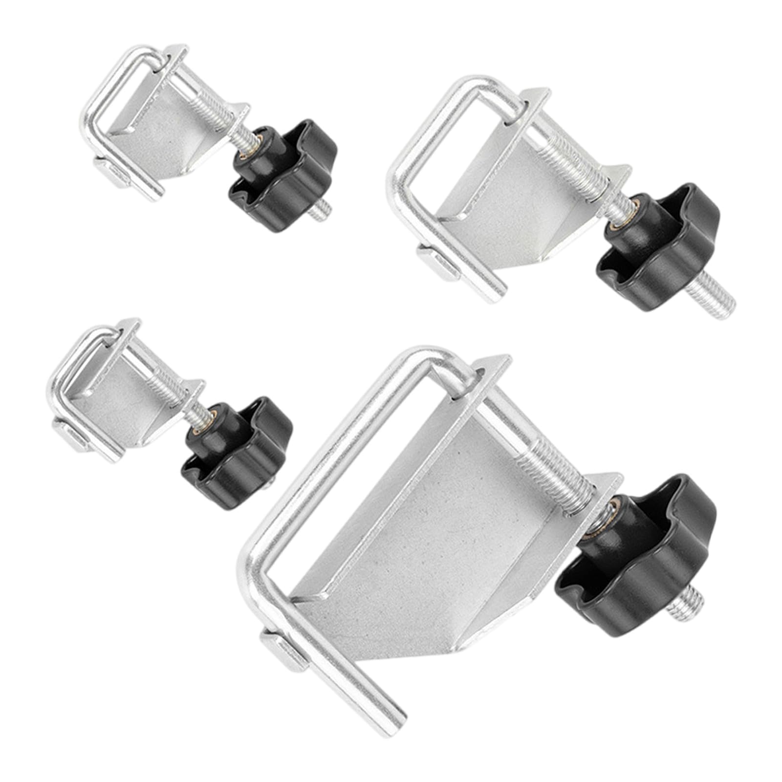 Woedpez 4 Piece Silver Neutr Professional Pipe Metal Fasteners Clamp Set Of 4 Steel Construction Multiple Diameter Securing Tool For Plumbing Systems Rust Resistant Clamping Tool