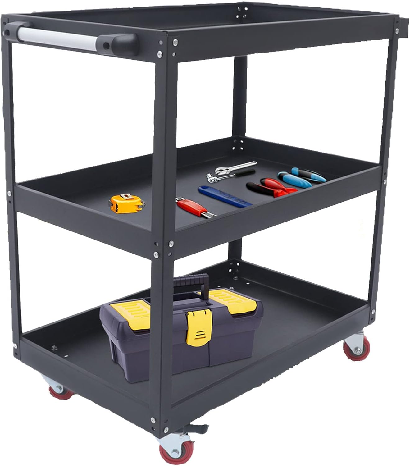 3 Tier Rolling Tool Cart, Heavy Duty Commercial Service
