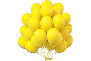 PartyWoo Globos Amarillos para Fiestas Cumpleaños Boda Decoraciones