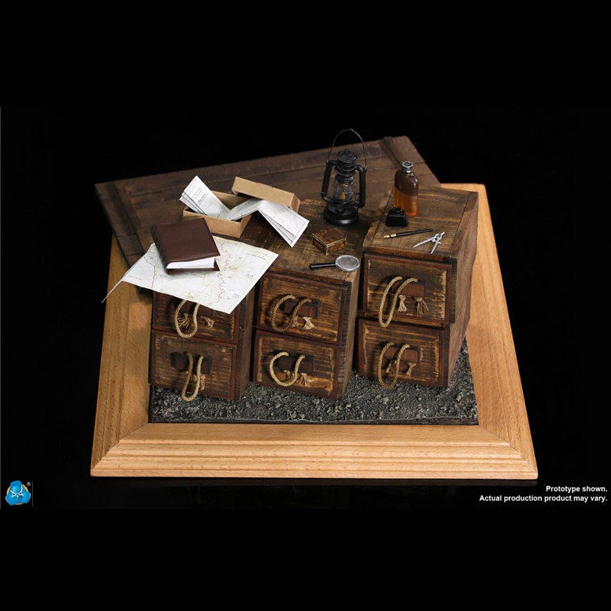 HiPlay DID Set Diorama Scrivania da Guerra della Prima Guerra Mondiale E60062 - Accessorio Realistico per Scene Militari in Scala 1/6 per Figure d'Azione da 12 Pollici