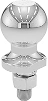 CURT 40097 Chrome Hitch Ball for ATV, UTV, Lawn Tractor - 2,000 lbs Capacity, 2-Inch Ball, 5/8 x 1-3/4-Inch Shank