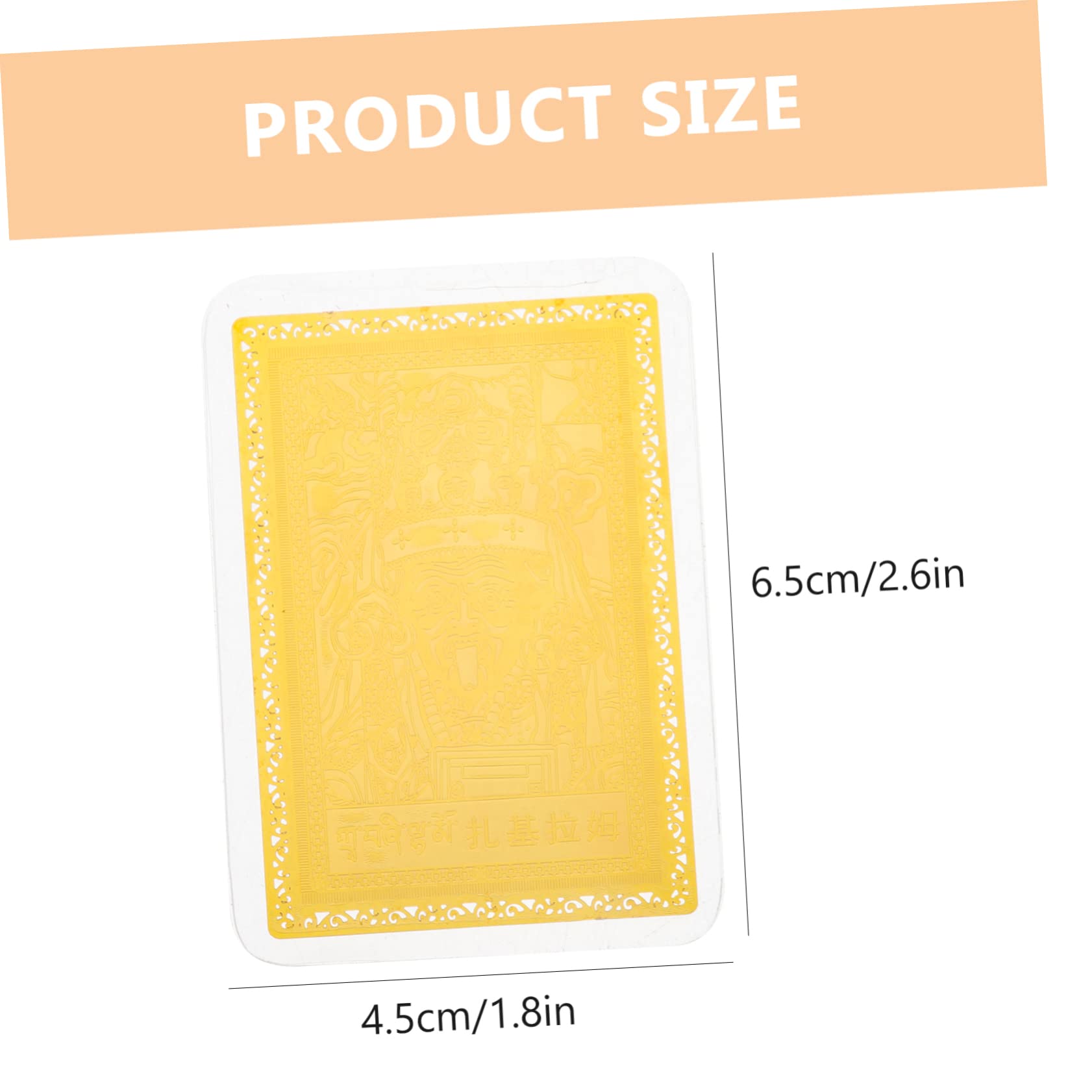 FOYTOKI Deity Bronze Cards 2pcs Chinese Auspicious Cards for Protection and Wealth