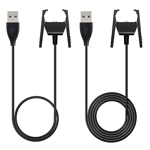 Miniatura 1 de AWINNER Cargador compatible con Fitbit Charge 2 - Cargador USB de repuesto para reloj inteligente Fitbit Charge 2 con adaptador de base de cable