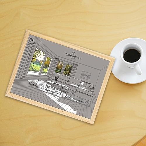 Miniatura 3 de Pintura iluminada (alimentada por USB, 3 modos de iluminación), imagen de luces LED, decoración de pintura de iluminación, decoración de pared para