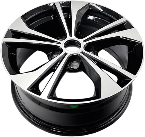 Miniatura 4 de Nueva rueda de aleación negra mecanizada de 16 x 6.5 pulgadas para Nissan Sentra 2020-2023 | Llanta de diseño OEM | Rueda de repuesto delantera o