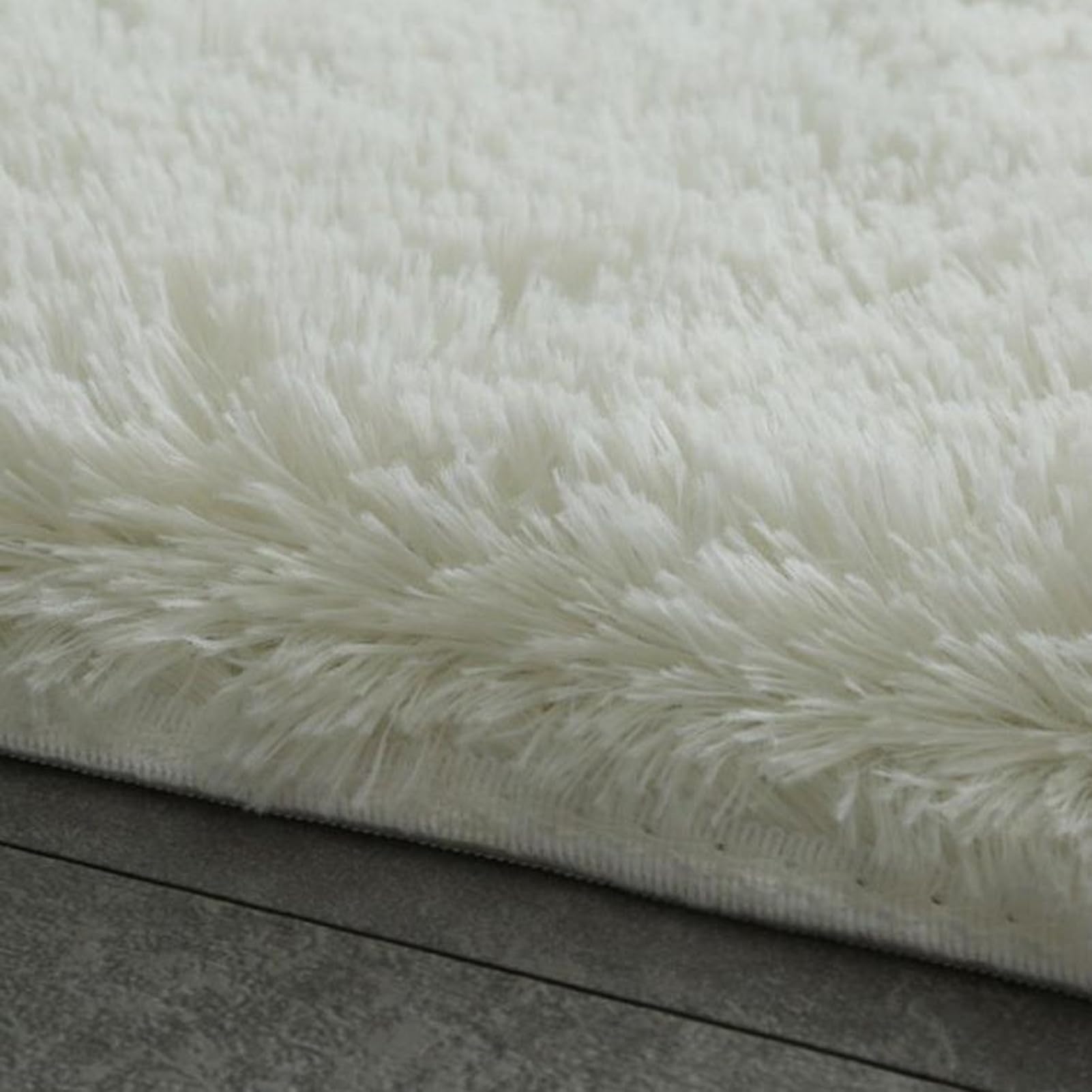 Lot de 3 tapis de bain à poils longs épais, antidérapants, doux et absorbants, parfaits pour décoration d'intérieur, 40 x 60 cm + 40 x 80 cm + 38 x 40 cm, jaune