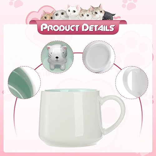Miniatura 3 de VANUODA Bonita taza de té de rana, taza de té de café 3D, graduación, San Valentín, día de la madre, Pascua, regalos de Navidad para mujeres, mamá,