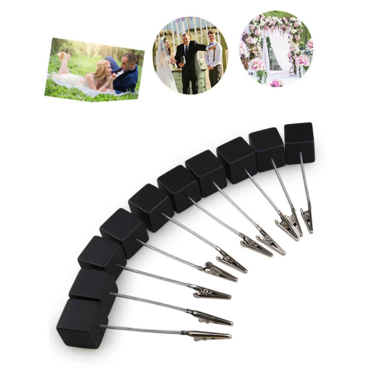 Tofficu 100 Pz Fermaglio Per Appunti Porta Clip Per Appunti Supporto Per Graffette Fotografiche Carta Supporto Per Morsetto Numerico Nota Portanumero Da Tavolo Portafoto Per Tavoli