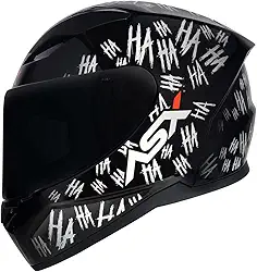 Capacete ASX City Fun Brilho Preto/Branco 64/XXL