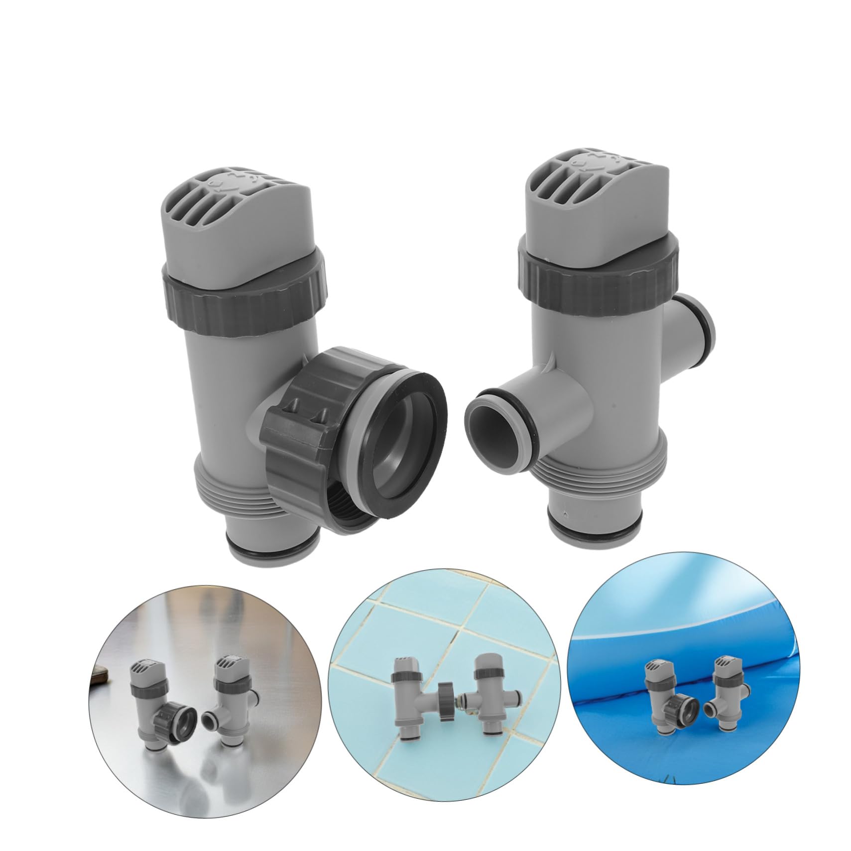 Conjunto de Válvulas de Émbolo para Piscina Repuesto para Sistema de Bomba y Manguera Instalación Fácil Control de Agua y Conexión Hermética para Filtración Segura