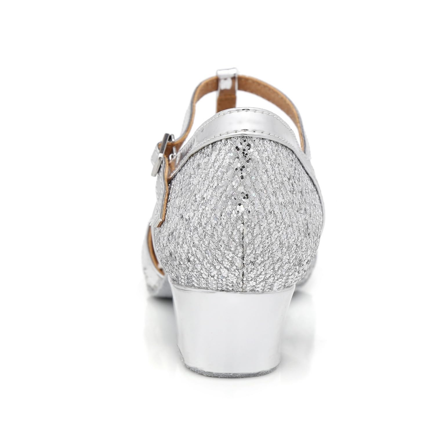 Donna T-Starp Glitter Sintetico Matrimonio Tango Salsa Scarpe Danza Latina Moderna