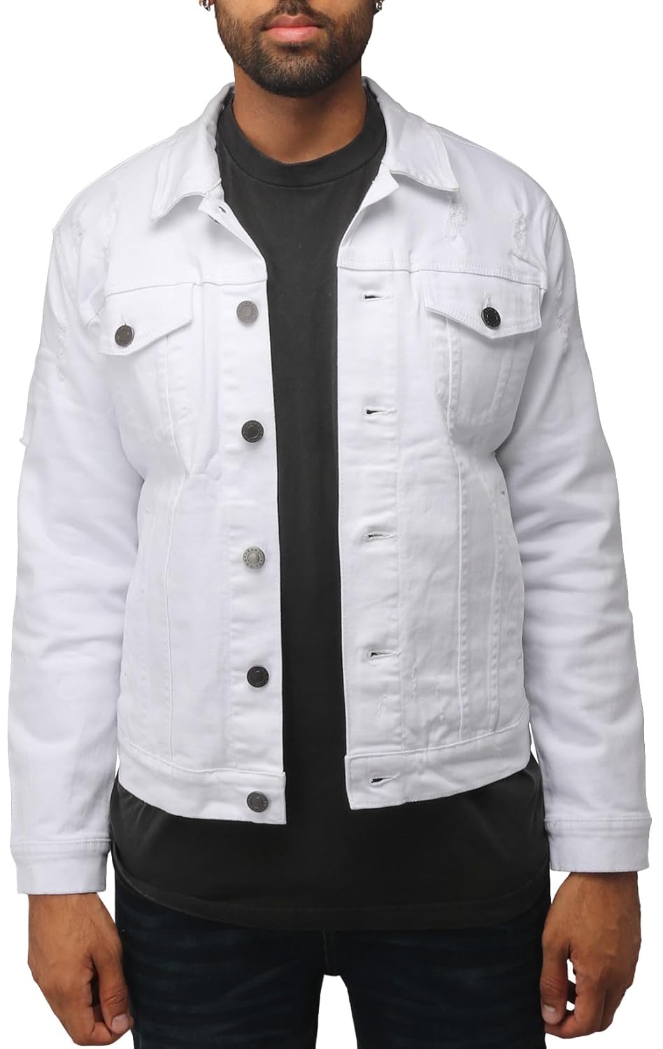 X RAY Jaqueta jeans masculina lavada, rasgada, desgastada, flexível, elástica, casual, caminhoneiro, jaqueta jeans em promoção! Veja a oferta e mais achadinhos de Jaquetas & Casacos 9 Hoje é o melhor dia para comprar X RAY Jaqueta jeans masculina lavada, rasgada, desgastada, flexível, elástica, casual, caminhoneiro, jaqueta jeans com aquele preço maroto! Promoção! Aproveite a oferta! 9