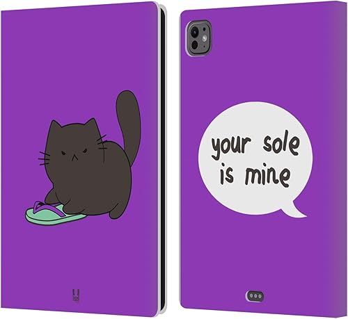 Miniatura 24 de Head Case Designs Ceiling Cat Saves Vanilla Ceiling Cat Vs Basement Cat Leather Wallet Case Compatible with Apple iPad Air 2 (2014) Gato de techo