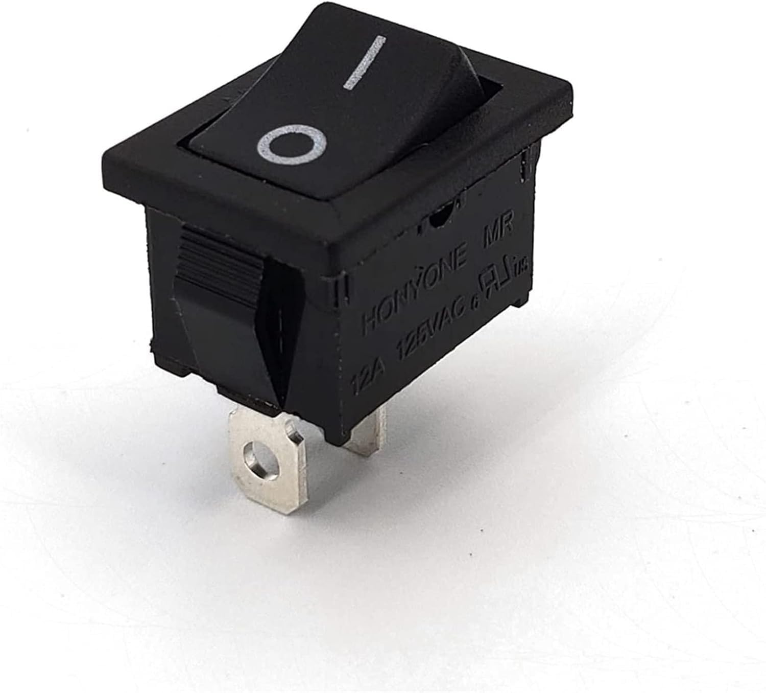 Interruttore a bilanciere 5 pezzi nero Interruttore a 2 posizioni Pannello SPST a 2 pin mini interruttore a bilanciere 12A/125VAC 10A/250VAC
