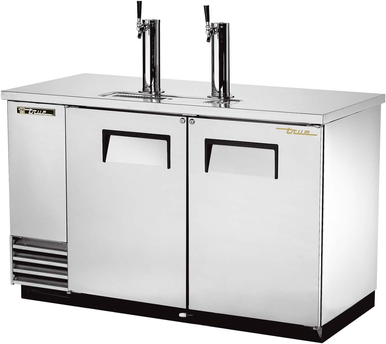 True 2-Tap S/S Direct Draw Beer Dispenser f/ 2 Half Barrels