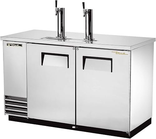 True TDD2S kegerator, silver