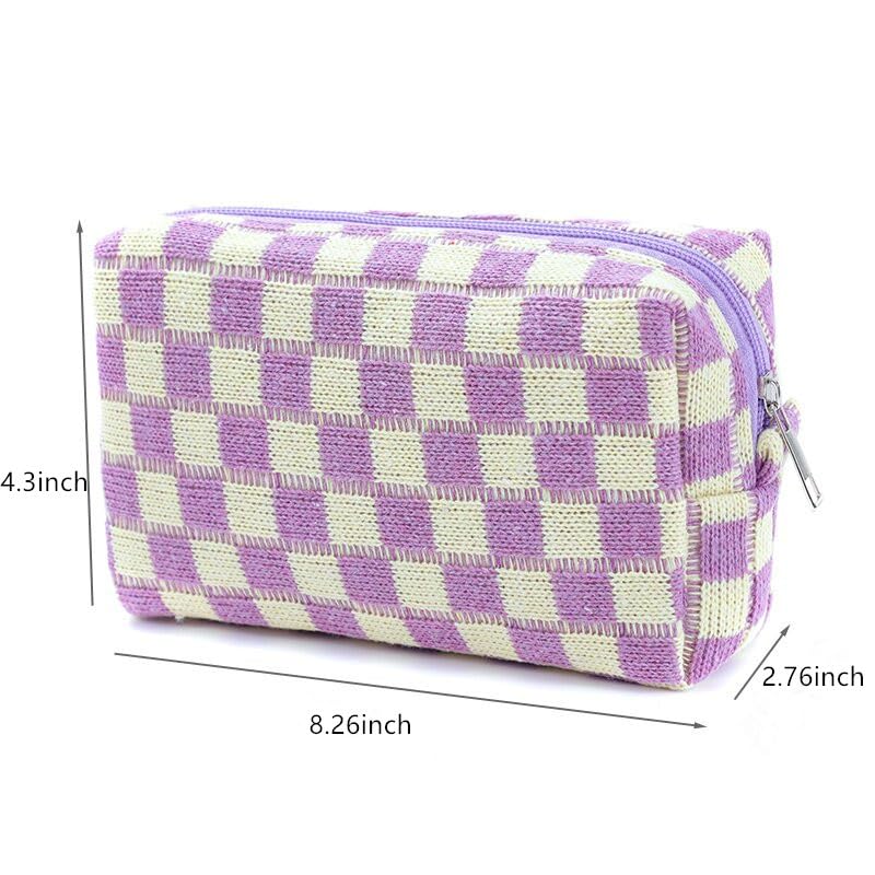 Image of Pencil Case Pencil Pouch Cute Pen Holder Aesthetic Pen Bag Coin Pouch Cosmetic Bag Office Stationery Organizer for School College and Travel (Blue black)
