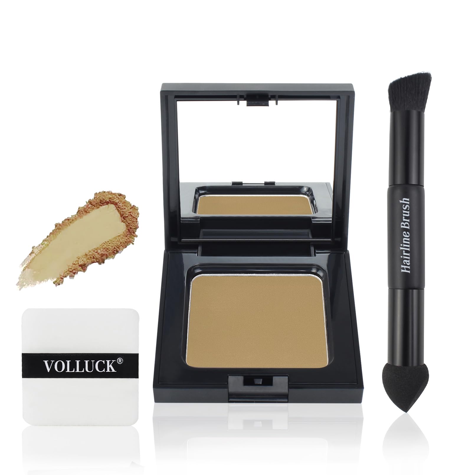 VOLLUCK Root Touch up Powder 12g, Covers Grey Roots & Conceals Thinning Hair, Hairline Powder for Men & Women, Natural Look
