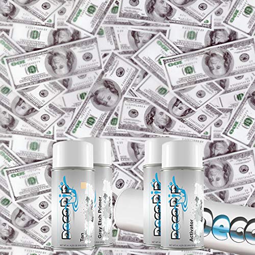 DECO DIP Hydrographics Film Kit - Hydro Dipping Kit - LL-940 $100 Dollar Bills
