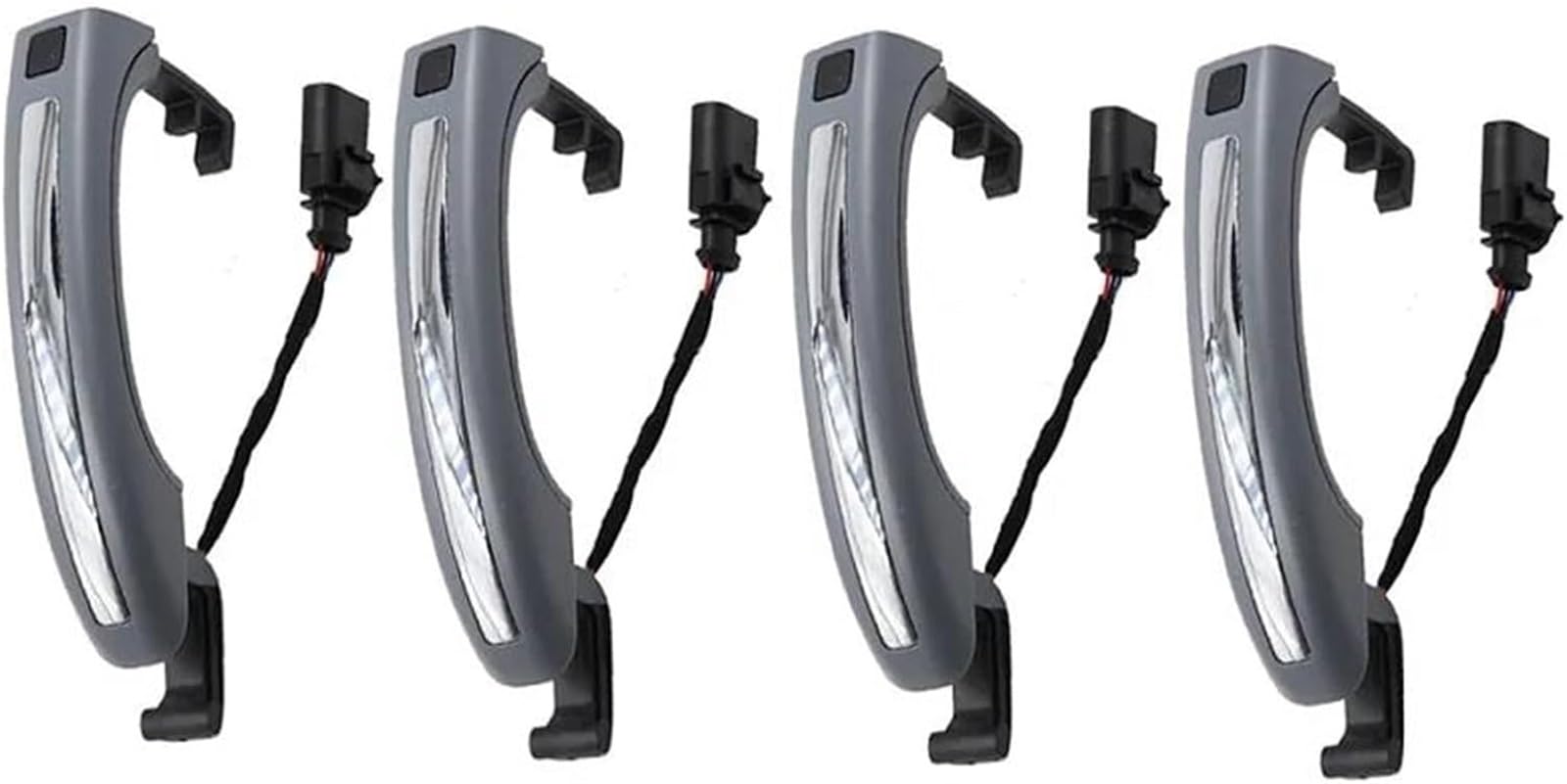 Glymzoi Car Exterior Door Handles Outer Door Handle Q7 2007-2015 4L0837207A 4L0837205B 4Pcs for smart Sensor Exterior 4L0837205A