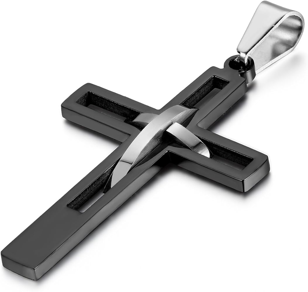 Amazon | JewelryWe ヴィンテージスタイル ホロー/クロス/十字架