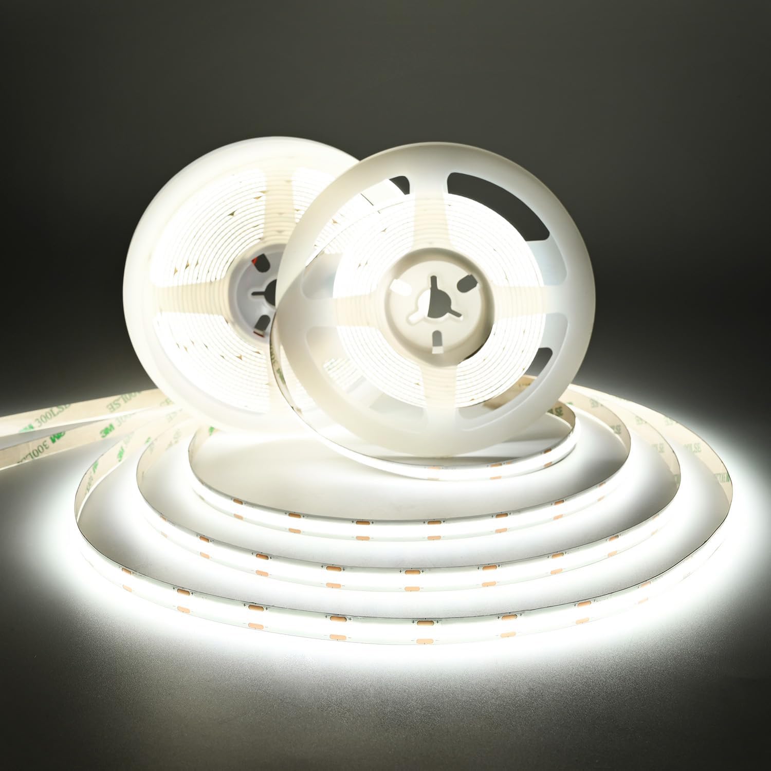 UL Listed COB LED Strip Light 6500K Cool White 2X16.4FT 480LED/m