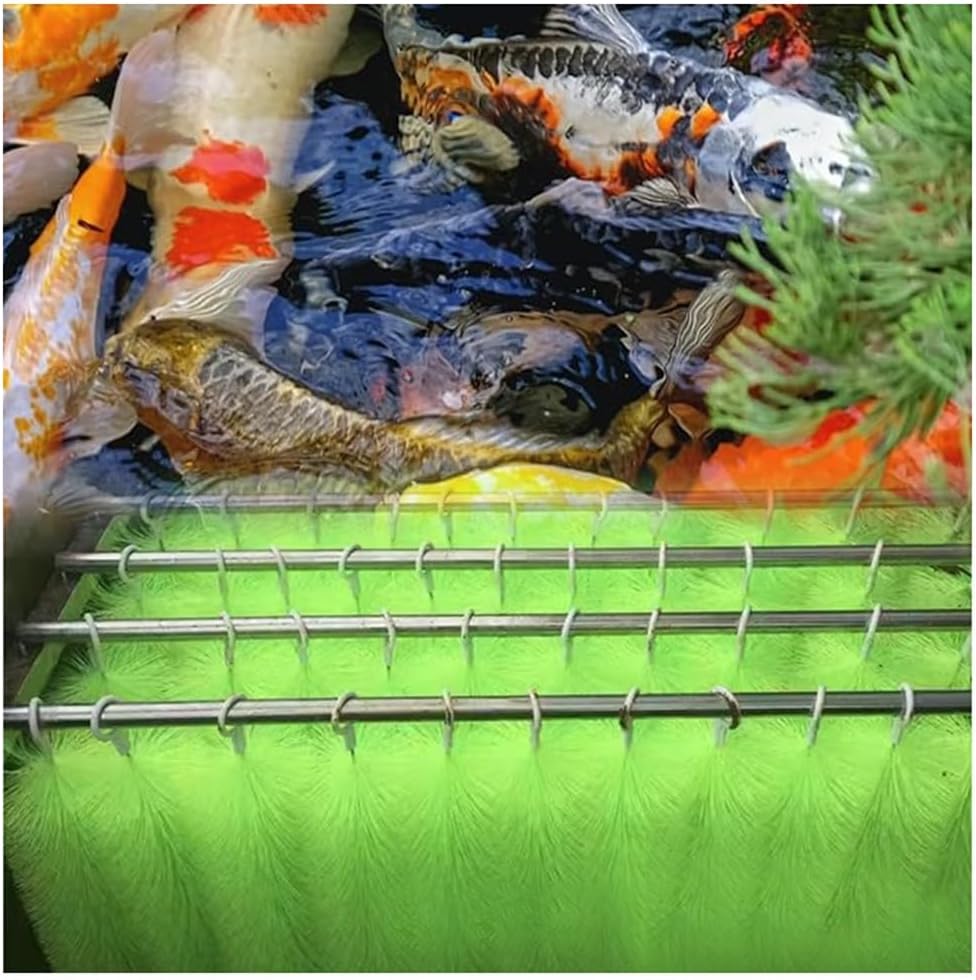 GZHERVICES 50 Pack Pond Filter Brushes Set, Skimmer & Cleaning Brushes for Koi Ponds, Aquariums, Water Gardens - Water Feature Filtration & Maintenance Kit(70cm)