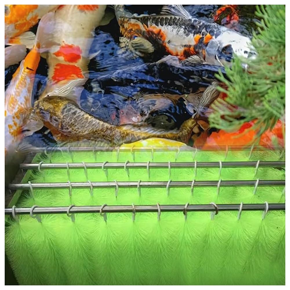 50 spazzole filtranti per laghetti per una pulizia efficiente, ideali per filtri skimmer per laghetti, stagni koi, acquari e giardini acquatici