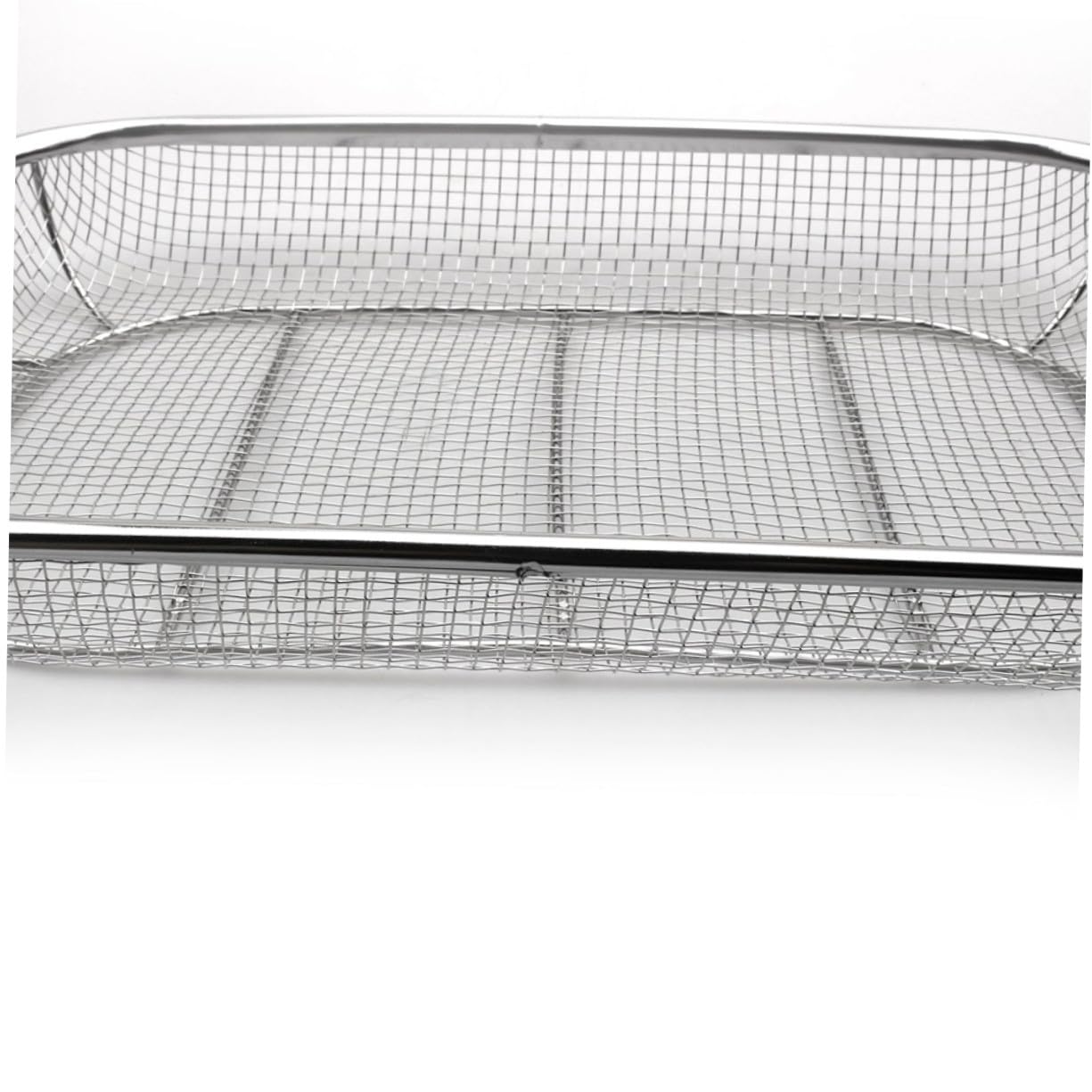 Cestello Barbecue in Acciaio Inox Argento, Drenante e Portatile | Barbecue, Struttura Multifunzione, Finitura Argento, Adatto a Amici e Colleghi, Uso Pratico All'aperto