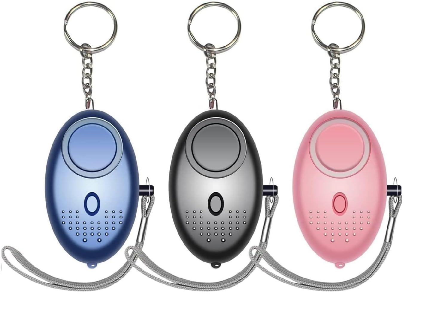 (Pack of 2)Personal Safety Alarms For Women,Reusable Police Approved 140DB Super-Loud! Siren, Small Personal Security Alarm with LED Light,Torch Keychain for Women, Girls, Children and Elderly.