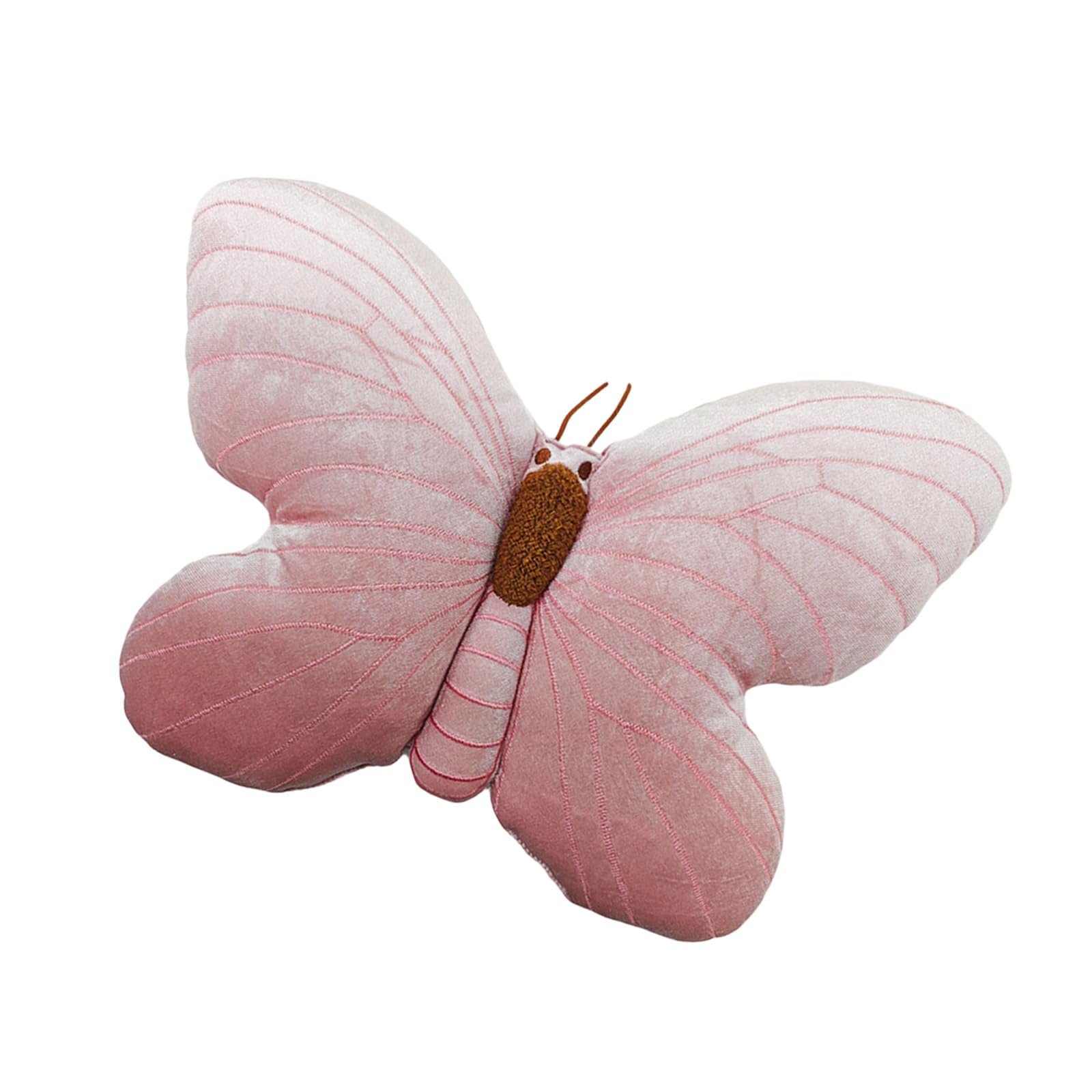 NVOQILIN Butterfly Throw Cushion Soft Plush Rest Pillow with PP Cotton Fill for Sofa Chair Bedroom and Decor Butterfly Shaped Cushion Couch Accent Decor Pillow Reading Corner Chair Back Room