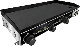 Chapa Para Lanche Hambúrguer Porções A Gás 70x30 c/Bifeteira 5mm PROFISSIONAL
